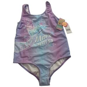 Bmagical Girls One‎ Piece Swimsuit Purple Ombre Mermaid Make Waves Size 10 NWT